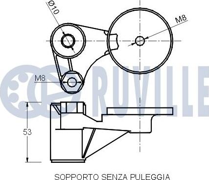 Ruville 540756 - Siksnas spriegotājs, Ķīļsiksna www.autospares.lv