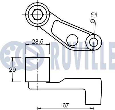 Ruville 540760 - Направляющий ролик, зубчатый ремень ГРМ www.autospares.lv