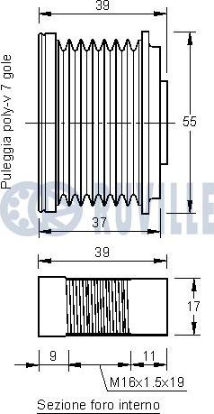 Ruville 541914 - Шкив генератора, муфта www.autospares.lv