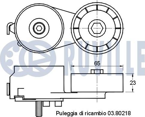 Ruville 541495 - Siksnas spriegotājs, Ķīļsiksna www.autospares.lv