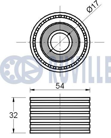 Ruville 541402 - Parazīt / Vadrullītis, Zobsiksna www.autospares.lv