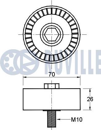 Ruville 541648 - Parazīt / Vadrullītis, Ķīļrievu siksna www.autospares.lv