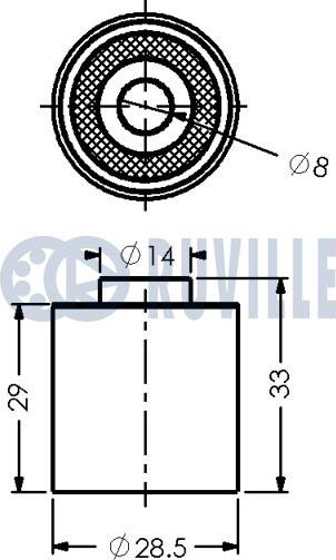 Ruville 541609 - Parazīt / Vadrullītis, Zobsiksna www.autospares.lv