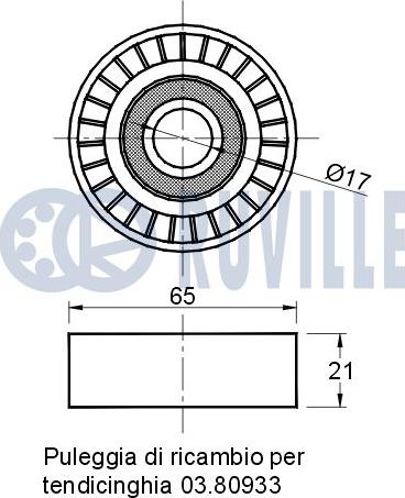 Ruville 541632 - Parazīt / Vadrullītis, Ķīļrievu siksna www.autospares.lv