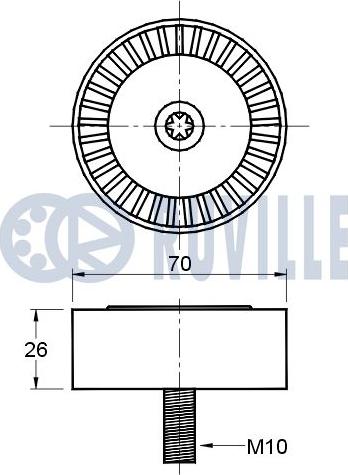 Ruville 541625 - Parazīt / Vadrullītis, Ķīļrievu siksna autospares.lv