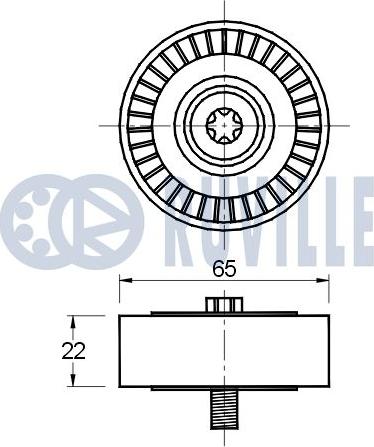 Ruville 541672 - Parazīt / Vadrullītis, Ķīļrievu siksna www.autospares.lv