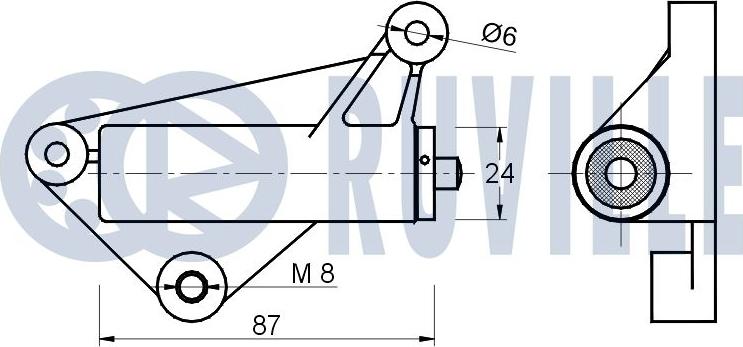 Ruville 541096 - Mierinātājs, Zobsiksna www.autospares.lv