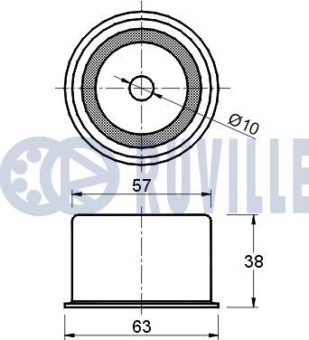 Ruville 541044 - Parazīt / Vadrullītis, Zobsiksna www.autospares.lv