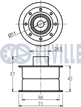 Ruville 541056 - Parazīt / Vadrullītis, Zobsiksna www.autospares.lv