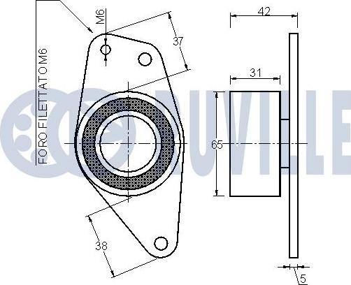 Ruville 541078 - Parazīt / Vadrullītis, Zobsiksna www.autospares.lv