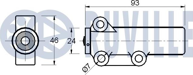 Ruville 541114 - Mierinātājs, Zobsiksna www.autospares.lv