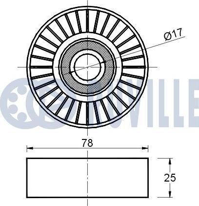 Ruville 541186 - Parazīt / Vadrullītis, Ķīļrievu siksna www.autospares.lv