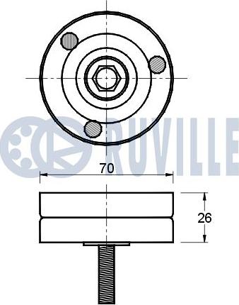 Ruville 541122 - Parazīt / Vadrullītis, Ķīļrievu siksna www.autospares.lv