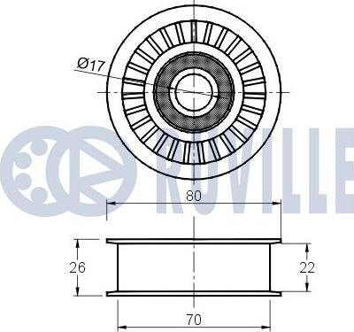 Ruville 541816 - Parazīt / Vadrullītis, Ķīļrievu siksna www.autospares.lv