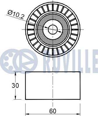 Ruville 541813 - Parazīt / Vadrullītis, Ķīļrievu siksna www.autospares.lv