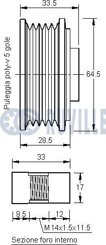 Ruville 541830 - Piedziņas skriemelis, Ģenerators autospares.lv