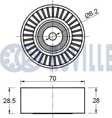 Ruville 541827 - Parazīt / Vadrullītis, Ķīļrievu siksna www.autospares.lv