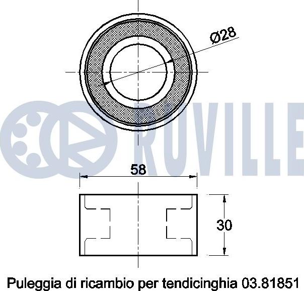 Ruville 541364 - Parazīt / Vadrullītis, Zobsiksna www.autospares.lv