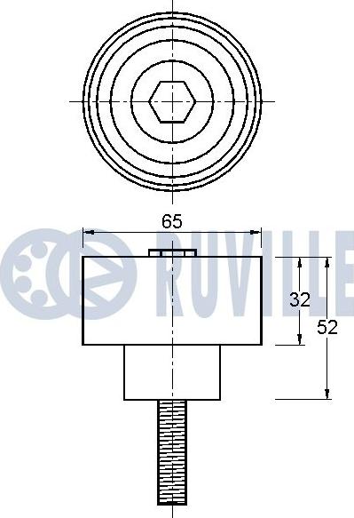 Ruville 541306 - Parazīt / Vadrullītis, Ķīļrievu siksna www.autospares.lv