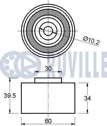 Ruville 541298 - Parazīt / Vadrullītis, Zobsiksna www.autospares.lv