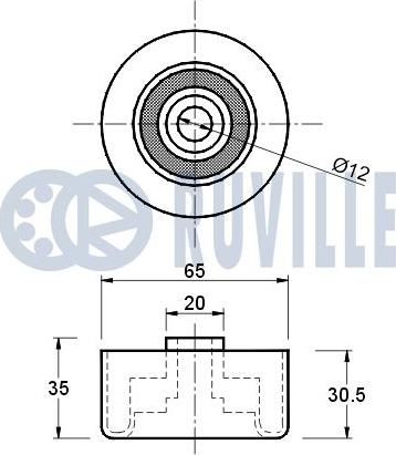 Ruville 541254 - Parazīt / Vadrullītis, Zobsiksna www.autospares.lv