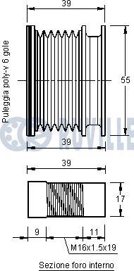 Ruville 541268 - Piedziņas skriemelis, Ģenerators www.autospares.lv