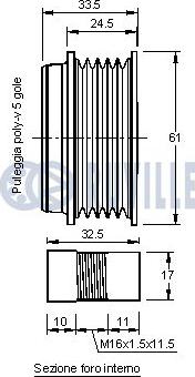 Ruville 541273 - Piedziņas skriemelis, Ģenerators autospares.lv