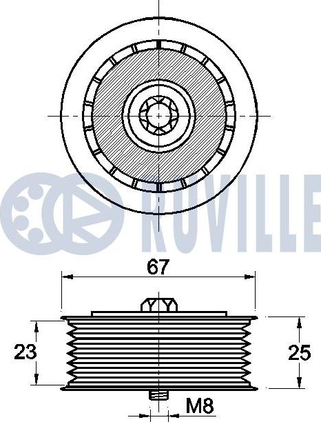 Ruville 542412 - Parazīt / Vadrullītis, Ķīļrievu siksna www.autospares.lv