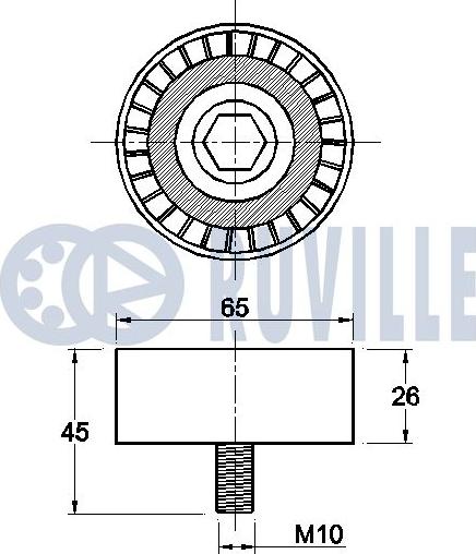 Ruville 542471 - Parazīt / Vadrullītis, Ķīļrievu siksna www.autospares.lv