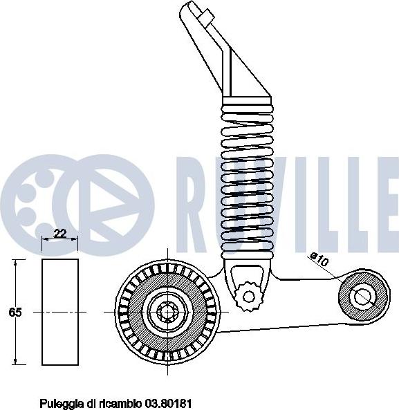 Ruville 542478 - Siksnas spriegotājs, Ķīļsiksna autospares.lv