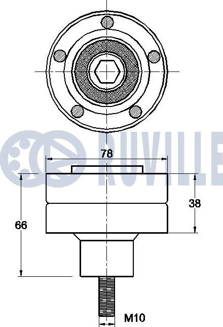 Ruville 542515 - Parazīt / Vadrullītis, Ķīļrievu siksna www.autospares.lv