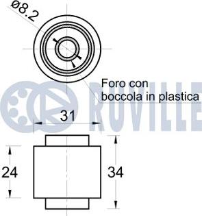 Ruville 542647 - Parazīt / Vadrullītis, Zobsiksna www.autospares.lv