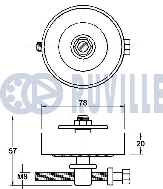 Ruville 542606 - Siksnas spriegotājs, Ķīļsiksna www.autospares.lv