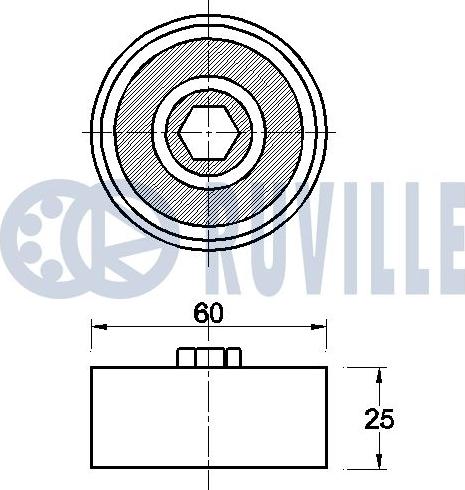 Ruville 542614 - Pulley, v-ribbed belt www.autospares.lv