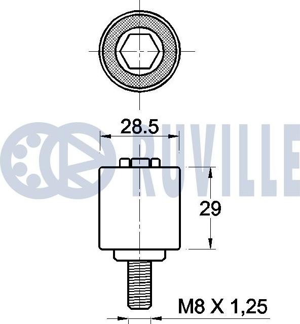 Ruville 542613 - Parazīt / Vadrullītis, Zobsiksna www.autospares.lv