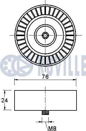 Ruville 542058 - Parazīt / Vadrullītis, Ķīļrievu siksna www.autospares.lv