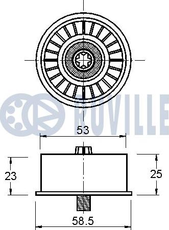 Ruville 542064 - Parazīt / Vadrullītis, Zobsiksna www.autospares.lv