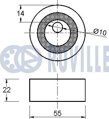 Ruville 542119 - Spriegotājrullītis, Gāzu sadales mehānisma piedziņas siksna www.autospares.lv