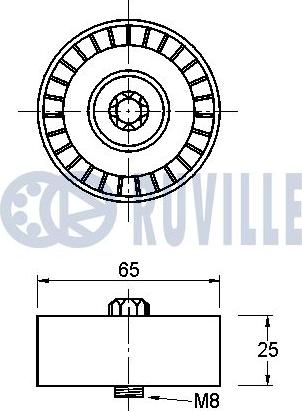 Ruville 542136 - Parazīt / Vadrullītis, Ķīļrievu siksna www.autospares.lv