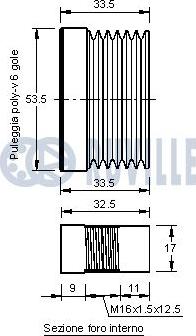 Ruville 542178 - Piedziņas skriemelis, Ģenerators autospares.lv