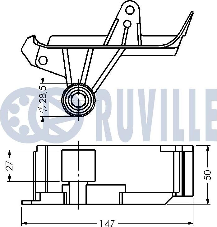 Ruville 542367 - Deflection / Guide Pulley, timing belt www.autospares.lv