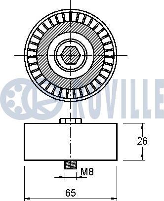 Ruville 542313 - Parazīt / Vadrullītis, Ķīļrievu siksna autospares.lv