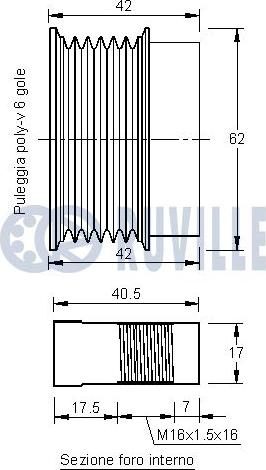 Ruville 542269 - Шкив генератора, муфта www.autospares.lv