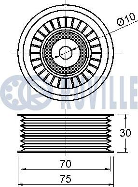 Ruville 542216 - Parazīt / Vadrullītis, Ķīļrievu siksna autospares.lv