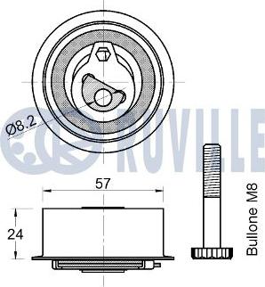 Ruville 542780 - Parazīt / Vadrullītis, Zobsiksna www.autospares.lv