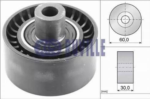 Ruville 55991 - Pulley, v-ribbed belt www.autospares.lv