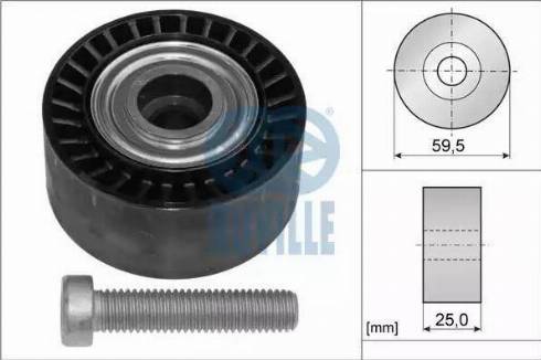 Ruville 55941 - Pulley, v-ribbed belt www.autospares.lv