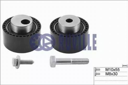 Ruville 5592150 - Комплект роликов, зубчатый ремень ГРМ www.autospares.lv