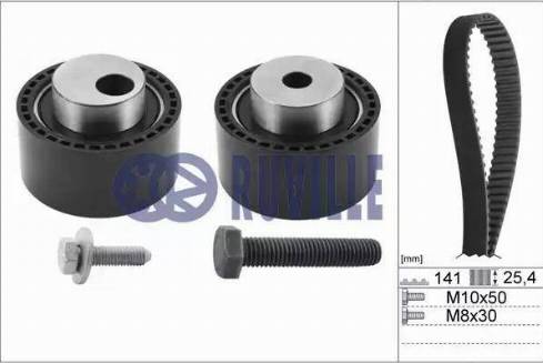 Ruville 5592171 - Комплект зубчатого ремня ГРМ www.autospares.lv