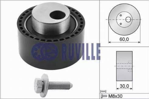 Ruville 55921 - Spriegotājrullītis, Gāzu sadales mehānisma piedziņas siksna www.autospares.lv